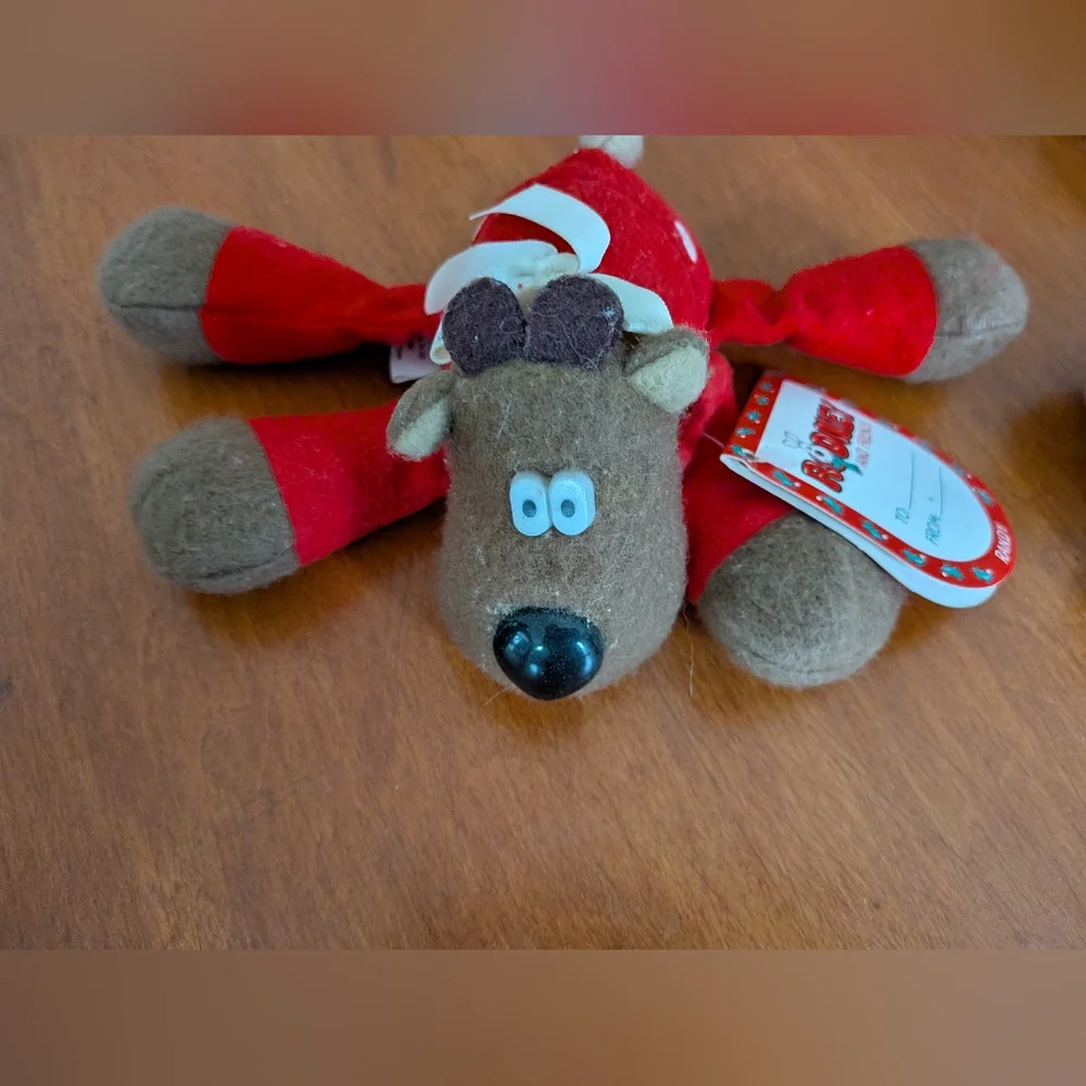 Vintage Hallmark Burger King Rhonda, Rodney, Randy & Ramona Reindeer Family NWT - Picture 2 of 12